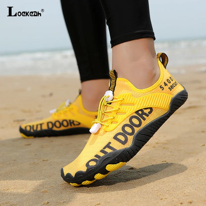 Men's Water Sports Shoes, Quick-Dry, Non-Slip Five-Finger Shoes, Outdoor Wading Swimming Barefoot Aqua Shoes, Lightweight Sneakers