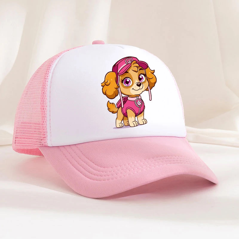 Casquette de baseball pour garçons et filles, chapeau de soleil d'été ajustable, motif Anime Paw Patrols Chase Skye, joli bonnet de soleil rétro, couvre-chef pour adulte, cadeau