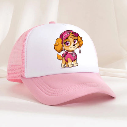 Casquette de baseball pour garçons et filles, chapeau de soleil d'été ajustable, motif Anime Paw Patrols Chase Skye, joli bonnet de soleil rétro, couvre-chef pour adulte, cadeau