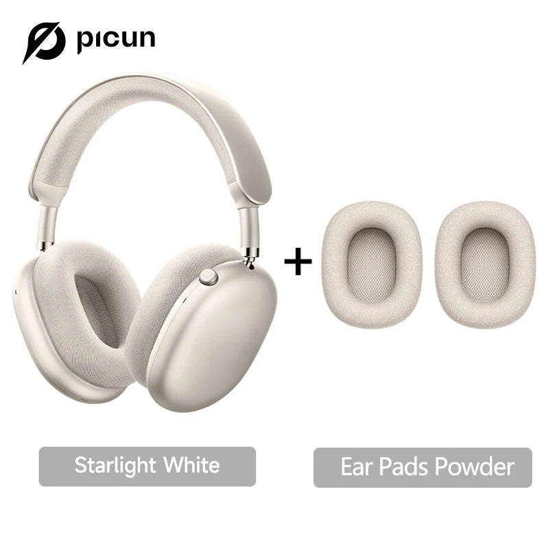 Auriculares inalámbricos Picun F8MAX ANC con cancelación activa de ruido híbrida de 59dB, audio espacial, Bluetooth 6.0, diseño over-ear y hasta 180H