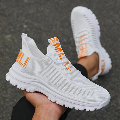 Non-Slip Men's Summer Sneakers Comfortable Breathable Couple Running Shoes Women Tennis Sports Shoe White Walking Man Sneakers