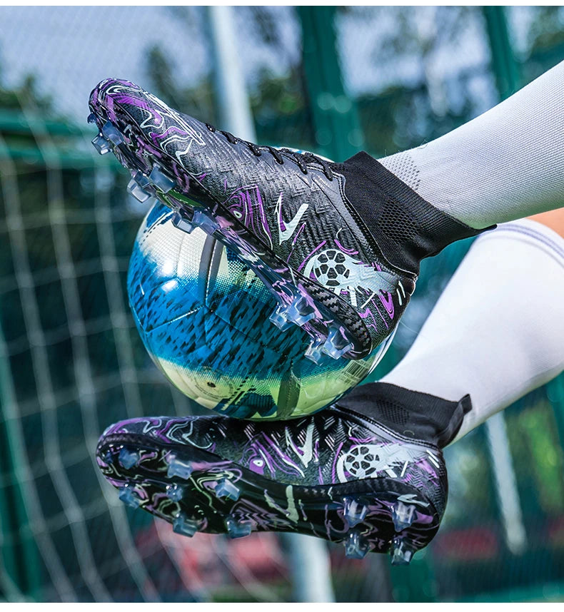 Men Professional Football Shoes Society Cleats Soccer Shoes Original Indoor Football Field Boots Grass Training TF/FG Sneakers