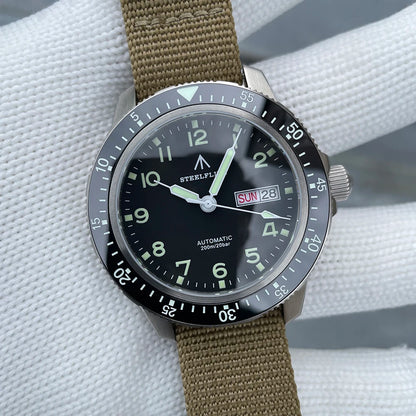 STEELFLIER Official SF787 Dive Luxury Wristwatches Double Calendar NH36 Movement Super Luminous 200M Waterproof Mechanical Watch