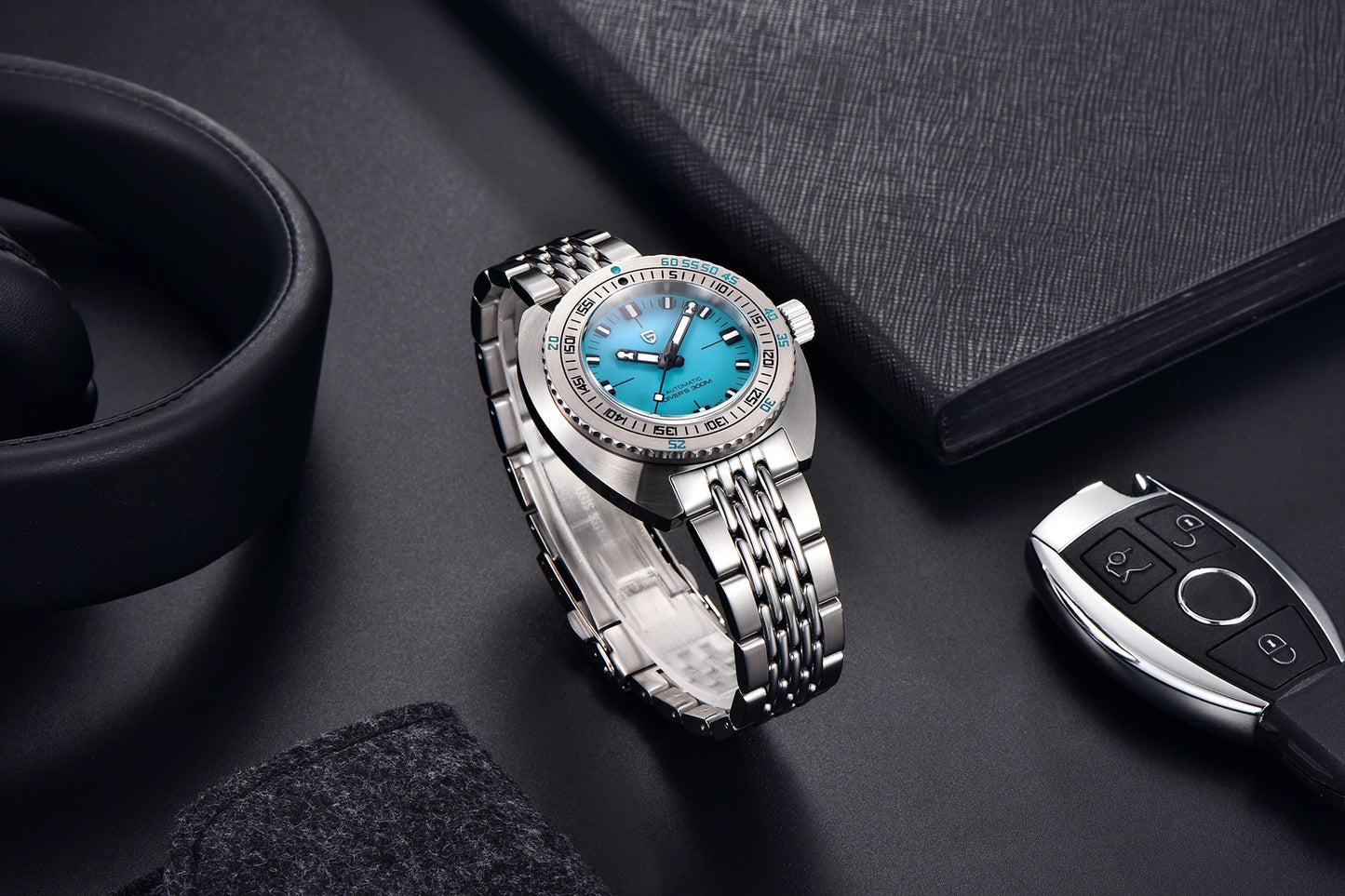 PAGANI DESIGN 2025 New Men's Automatic Mechanical Divers Watches NH38 Sapphire Stainless Steel 300m Waterproof AR Watch for Men