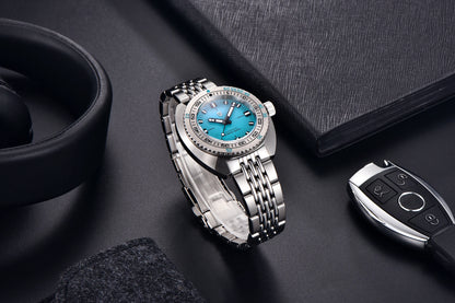 PAGANI DESIGN 2025 New Men's Automatic Mechanical Divers Watches NH38 Sapphire Stainless Steel 300m Waterproof AR Watch for Men