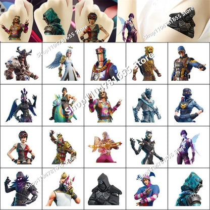 Conjunto de 8 Figuras Fortnite Anime em PVC — Bonecos Trooper Colecionáveis para Fãs, Crianças, Aniversário e Natal