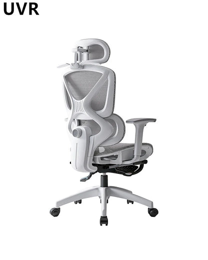 UVR Ergonomic Office Chair with Adjustable Lumbar Support, Breathable Mesh Computer Chair, Reclining Swivel Executive Chair for Home & Office
