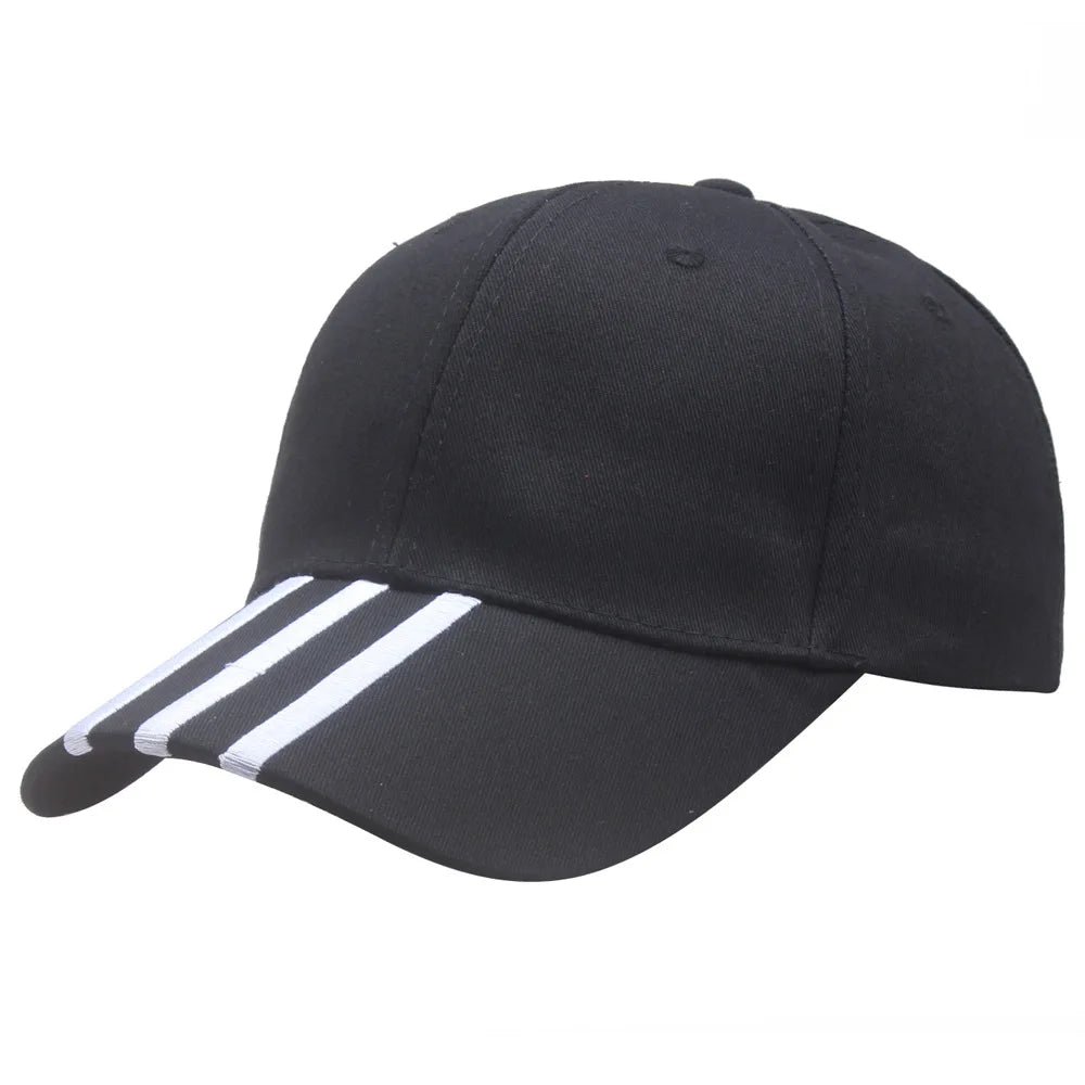 Baseballkasketter til mænd Casual bomuldsbroderede stribede snapback-hiphop-kasketter til kvinder Udendørs sportskasketter til mænd Gorras