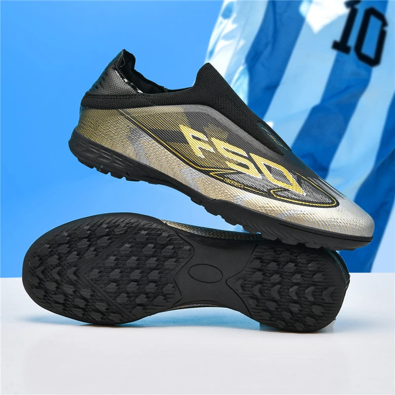 Nouvelles chaussures de football pour hommes, chaussures de sport respirantes, chaussures de futsal antidérapantes, chaussures de football ultralégères, haute tige, haute qualité, pour match en extérieur