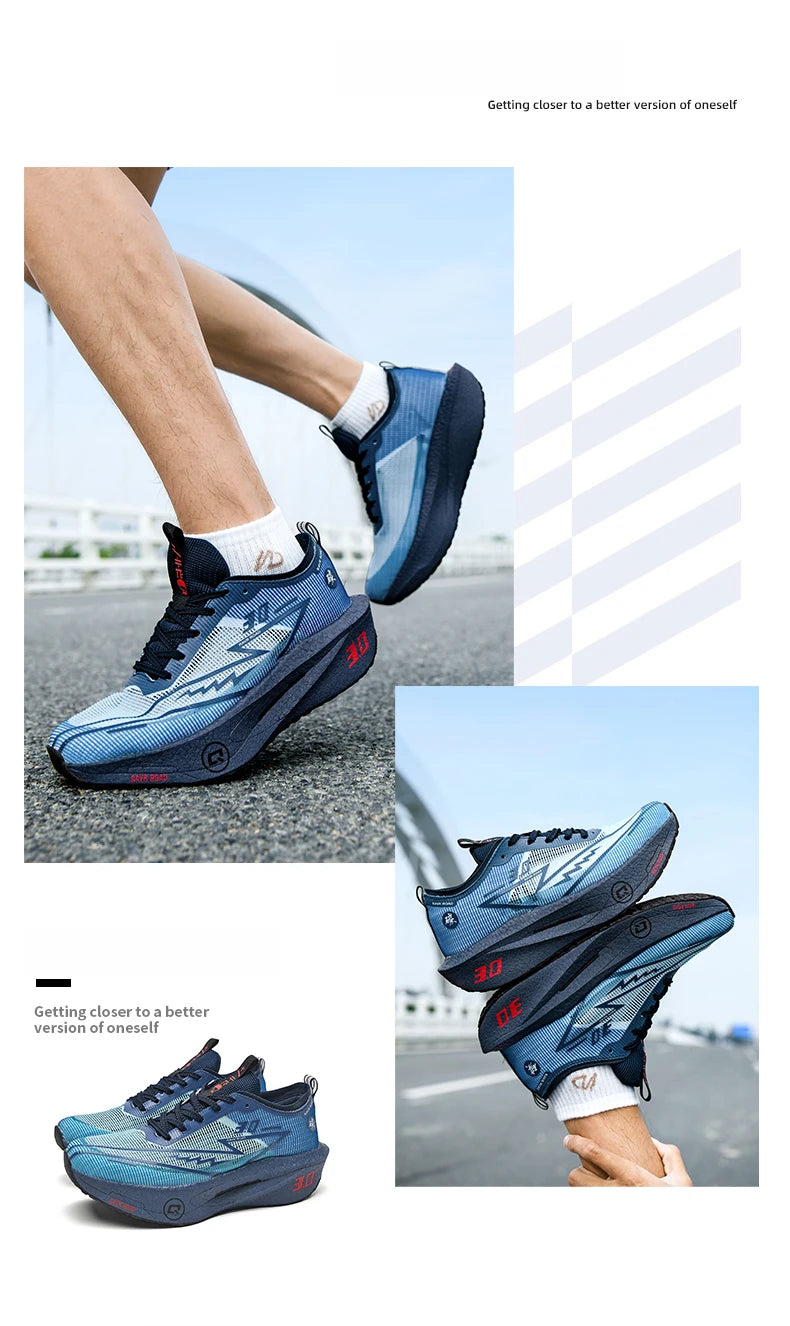 Sneakers da uomo in mesh comfort, scarpe da tennis 2025, running da uomo con piastra in carbonio 3.0, ammortizzazione per sport, allenamento e jogging