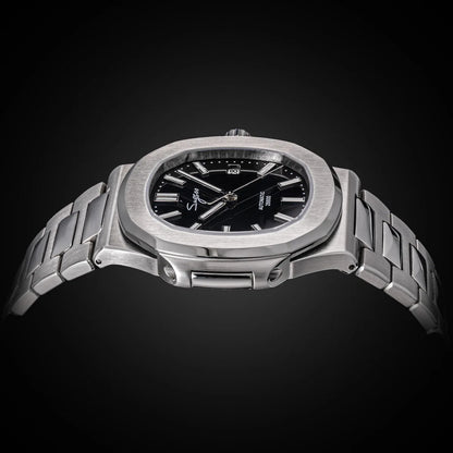 Sugess Man Watch Automatic Mechanical Wristwatches Miyota 9015 Movement MOP Dial Luminous Waterproof 5bar Bracelet Luxury S466