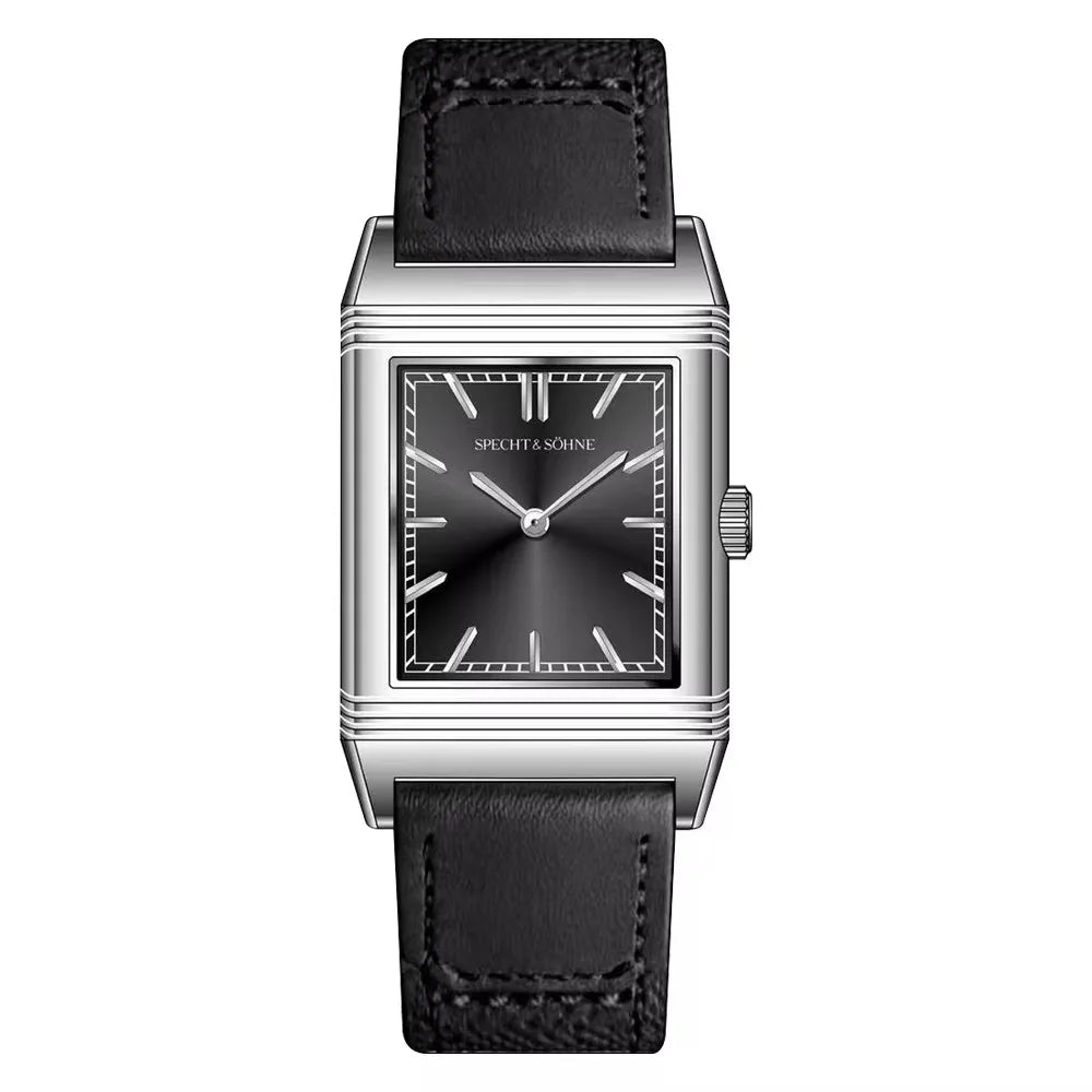 2026 Specht & Söhne New 25.5MM Square Watch For Men Ronda Quartz Movt Sports Watches Ultrathin Stainless Steel 50M Waterproof