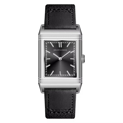 2026 Specht & Söhne New 25.5MM Square Watch For Men Ronda Quartz Movt Sports Watches Ultrathin Stainless Steel 50M Waterproof