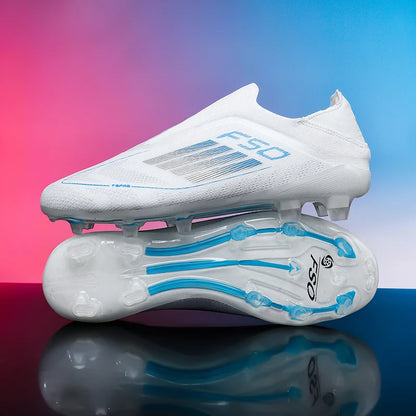 Chaussures de football pour hommes, crampons d'entraînement, chaussures de soccer FG ultralégères et respirantes, livraison directe, crampons longs pour matchs sportifs, baskets d'intérieur