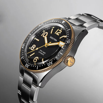 Sugess Diveing Watch of Men Automatic Mechanical Wristwatches 20ATM Waterproof Sapphire NH35A Movement BGW9 Luminous New S434-2
