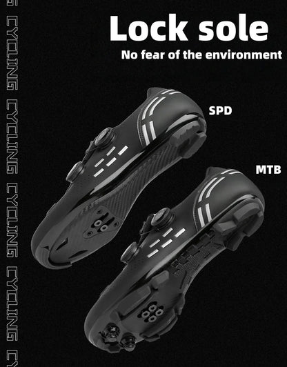 Sapatos de Ciclismo de Alta Qualidade para Homem SPD Autoencaixe Estrada Bicicleta Desporto Sapatos de Ciclismo MTB de Montanha Antiderrapantes para Mulher 36-47