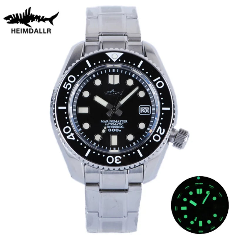 Heimdallr Diver Watch For Men MM300 Sumo SBDX 300M Waterproof Sapphire Crystal C3 Luminous NH35 Automatic Movement Wristwatch