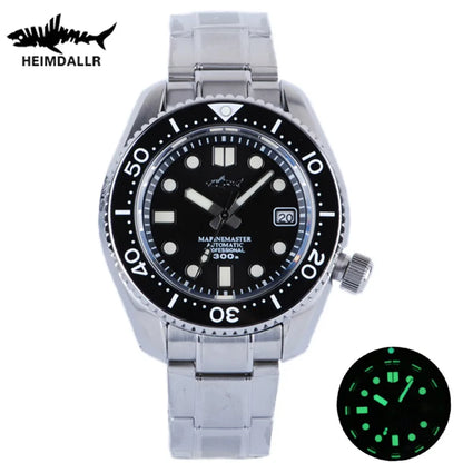 Heimdallr Diver Watch For Men MM300 Sumo SBDX 300M Waterproof Sapphire Crystal C3 Luminous NH35 Automatic Movement Wristwatch