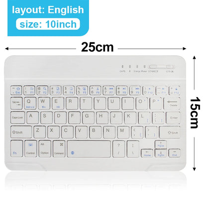 Mini teclado Bluetooth RGB inalámbrico de 10 inch con retroiluminación, panel táctil y compatibilidad con IOS, Android, Windows e iPad