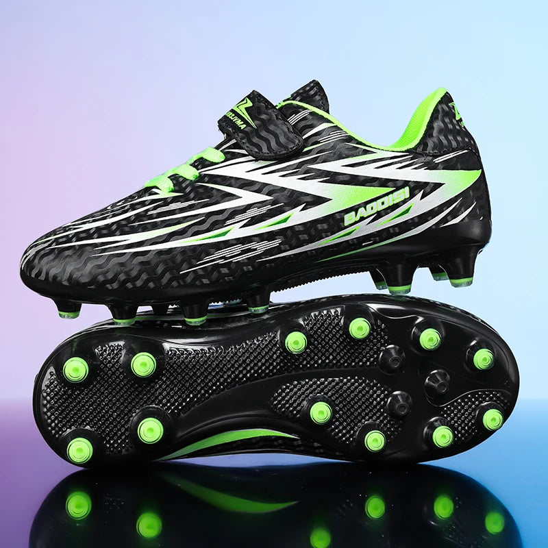 Nouvelles chaussures de football pour enfants, crampons antidérapants pour terrain de football, chaussures de football pour enfants, bottes de football d'intérieur, baskets professionnelles rapides, pointures 28-39.