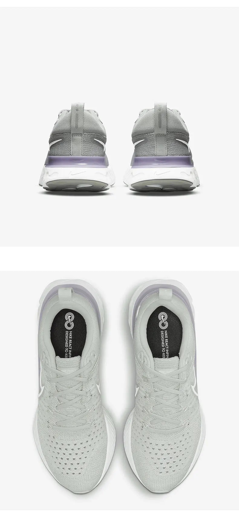 Nike Authentic REACT INFINITY RUN FK 2 Sapatilhas de Corrida para Homem e Mulher CT2423-005