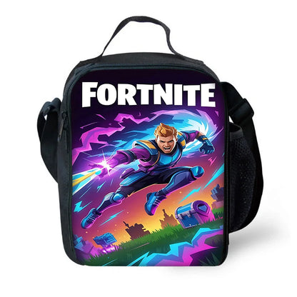 Bolsa térmica infantil de gran capacidad para niño Hot Game F-FortniteS, niña estudiante, picnic al aire libre, lonchera térmica reutilizable con aislamiento
