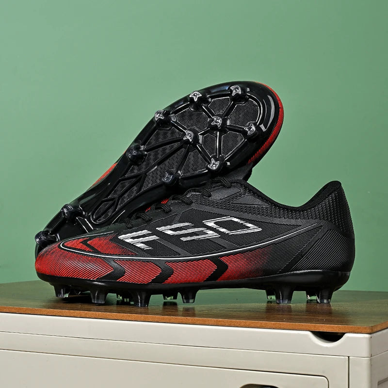 Nouvelles chaussures de football pour hommes, chaussures de sport respirantes, antidérapantes, de haute qualité, pour matchs en plein air, chaussures de football de salle, haute tige, ultralégères