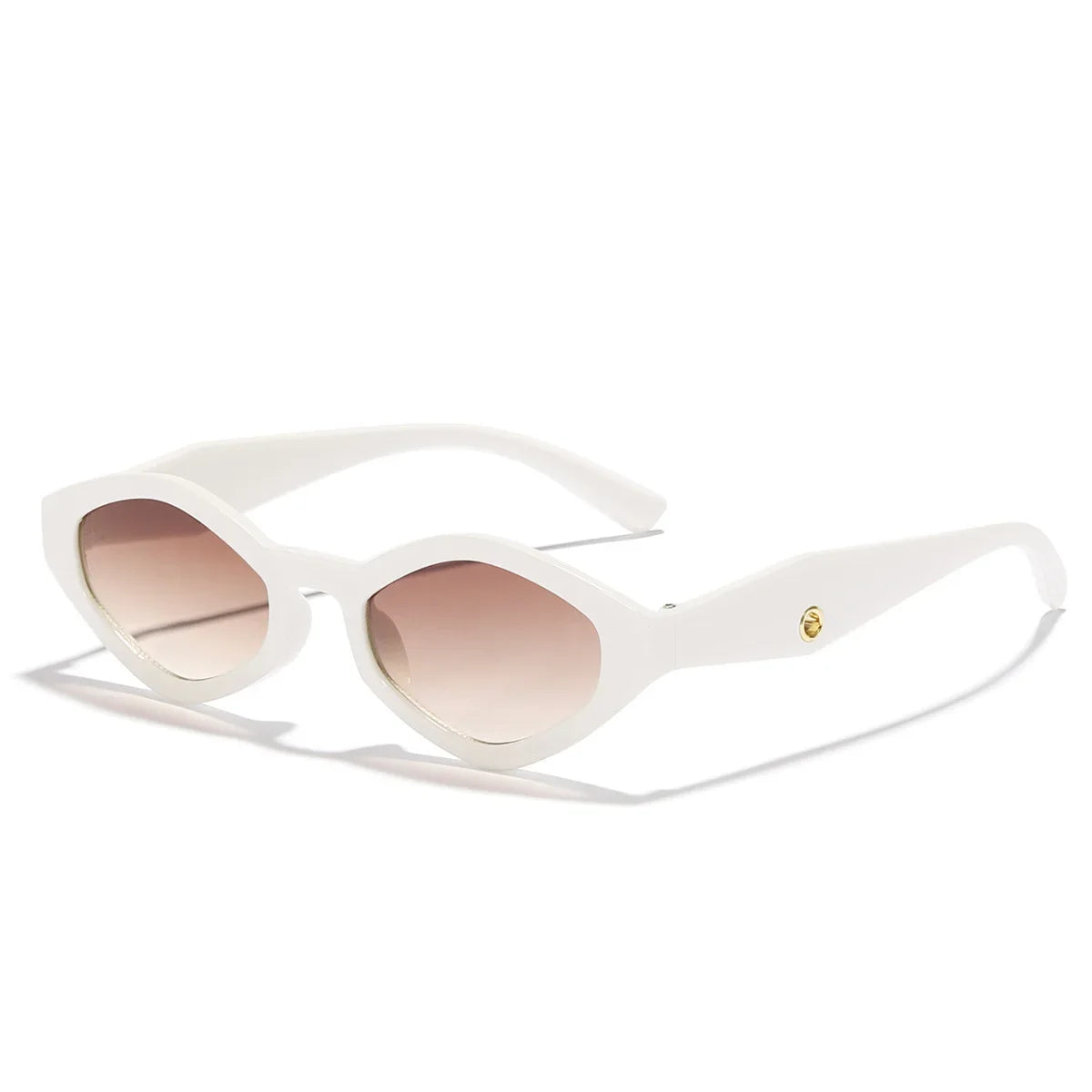 European and American Versatile Irregular Small Frame Sunglasses Fashionable and Trendy UV Resistant Street Photography Glasses