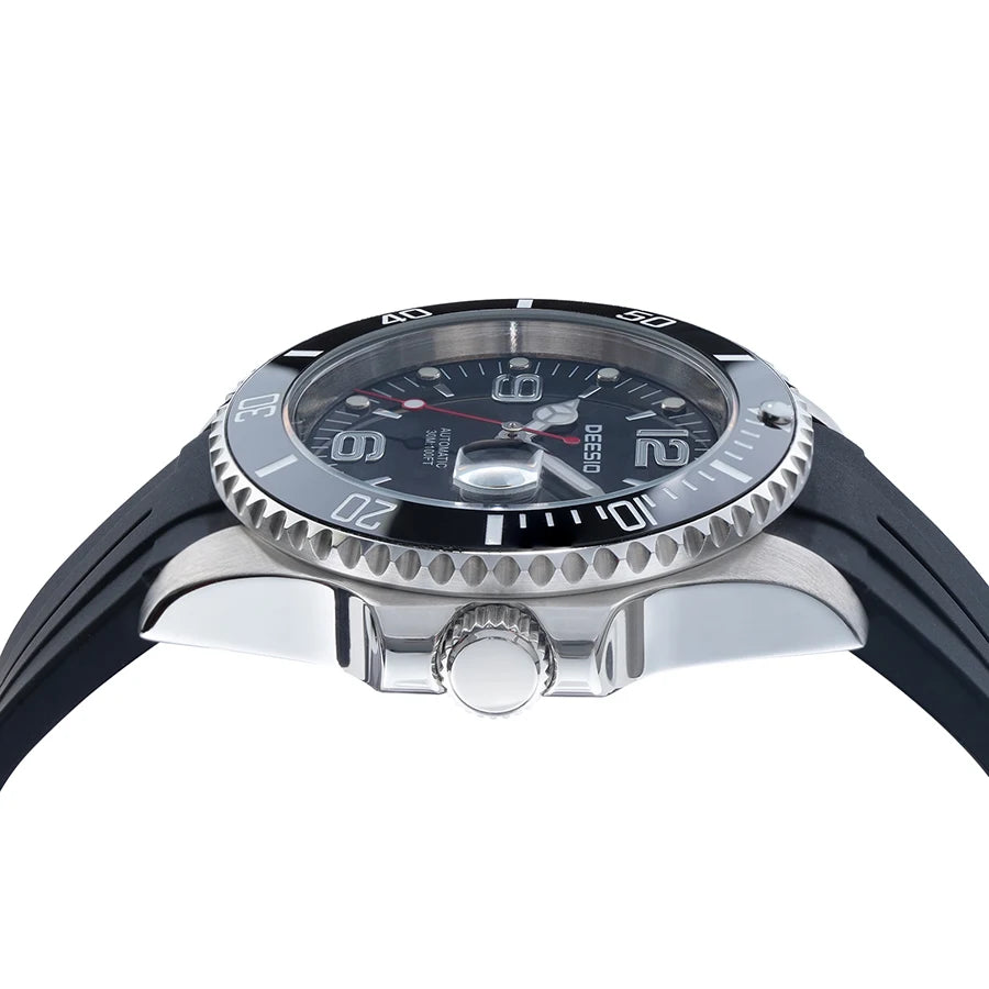 DEESIO Men's Automatic Mechanical Watch Stainless Steel Luminous Date Sports Casual Luxury Watch Gift for Men Sapphire Crystal