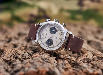 Baltany S5034 39mm Chronograph Watch Man Sapphire Crystal Panda Dial StainlessSteel Super Luminous Vintage Quartz Wristwatches