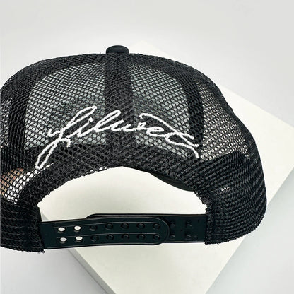 Novos bonés de basebol unissexo com blocos de cor, estampado com letras e bordado, estilo hip-hop, em malha respirável, com pala para proteção solar, bonés trucker urbanos e versáteis