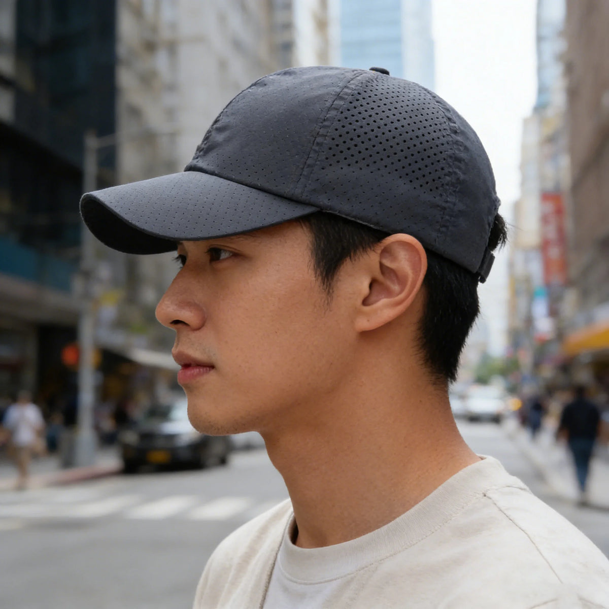 Hat til mænd, forår/sommer, ensfarvet mesh-kasket, baseballkasket til kvinder, efterår, koreansk udgave, solbeskyttelseshue, mesh, åndbar kasket med skygge