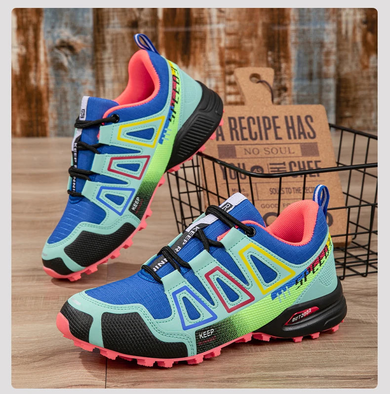 Women’s Waterproof Hiking Shoes Outdoor Sports Shoes Women’s Walking Travel Sports Shoes Bicycle Sports Shoes Running Sports Shoes