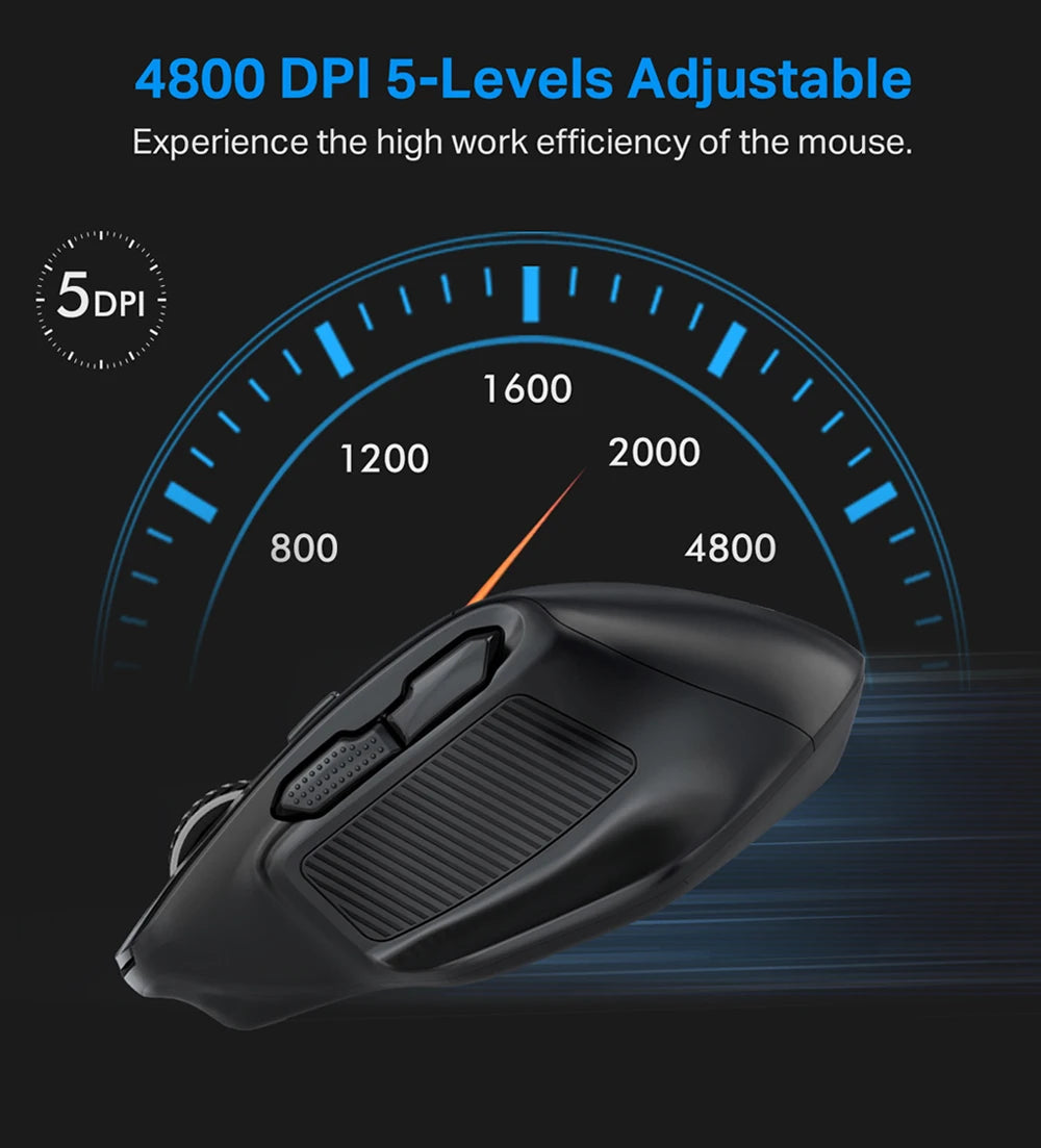 E-YOOSO X-31 ratón gaming inalámbrico USB 2.4G grande para manos grandes PAW3212 4800 DPI 5 botones para gamer, ordenador portátil y PC