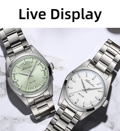 ADDIESDIVE AD2066 Men's Luxury Watch VH31 10Bar Waterproof BGW9 Super Luminous 316L Stainless Steel Reloj Hombre Quartz Watches