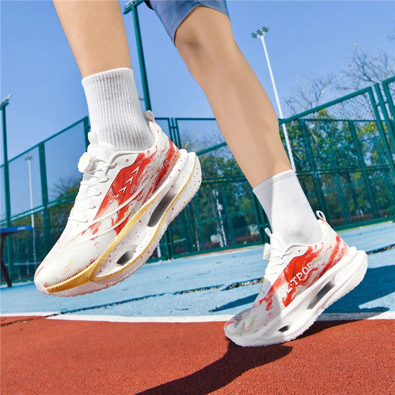 Sapatilhas Desportivas Unissexo Novas com Sola Macia, Amortecimento, Leves e Antiderrapantes, Calçado de Treino Profissional Confortável, Duradouro e Casual