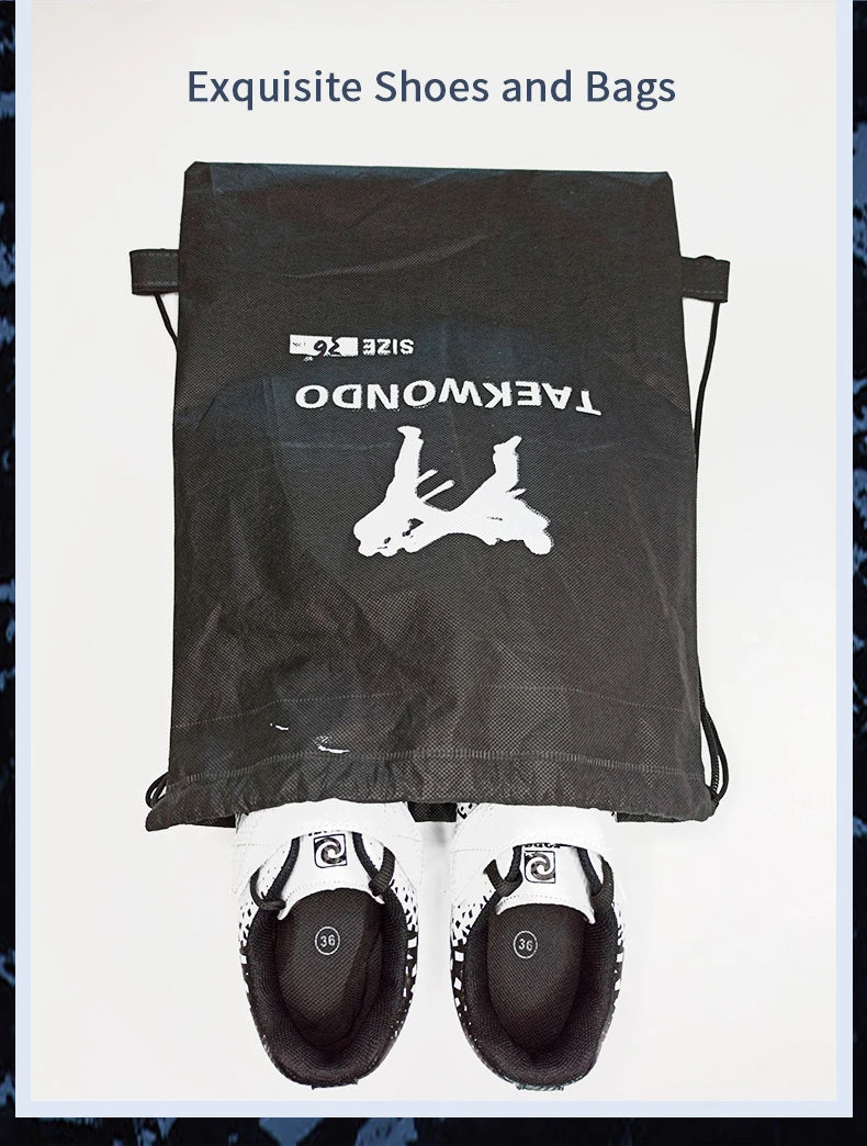 Taekwondo Shoes Breathable Wear-Resistant Kickboxing Kung Fu Professional Taekwondo Martial Arts Sneaker Shoes Kids to Adult