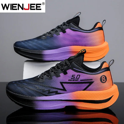 Men's Sports Running Shoes, Casual Marathon, Lightweight, Comfortable Women's Athletic Non-Slip Walking Sneakers, Outdoor Couple Shoes