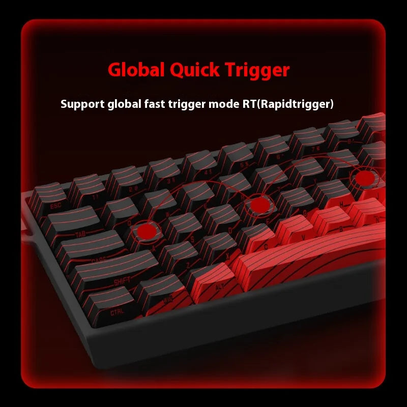 Teclado Mecânico Madcatz Mad60 Mad68 HE 8k com Interruptores Magnéticos, Com Fio, 60%/68%, Teclado Gaming com Rapid Trigger e Personalização