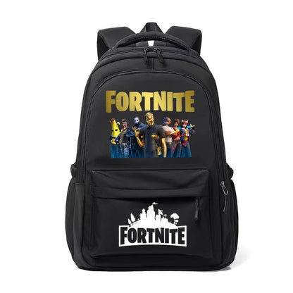 Fortnite Kids Backpack Portable Large Capacity Student Schoolbag Cartoon Printed Shoulder Bag School Supplies for Boys Gift