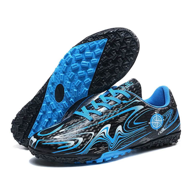 Chaussures de football pour hommes, chaussures de terrain professionnelles, crampons FG/TF pour entraînement sur gazon, chaussures de futsal, baskets de football antidérapantes, chaussures à crampons pour cheville, pointur
