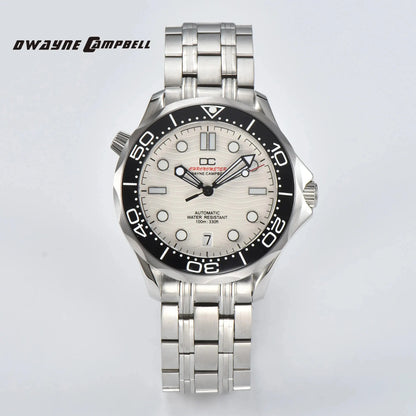 DWAYNE CAMPBELL Top Luxury NH35 Men's Automatic Mechanical Watch Ceramic Bezel Waterproof Classic Business Wristwatch