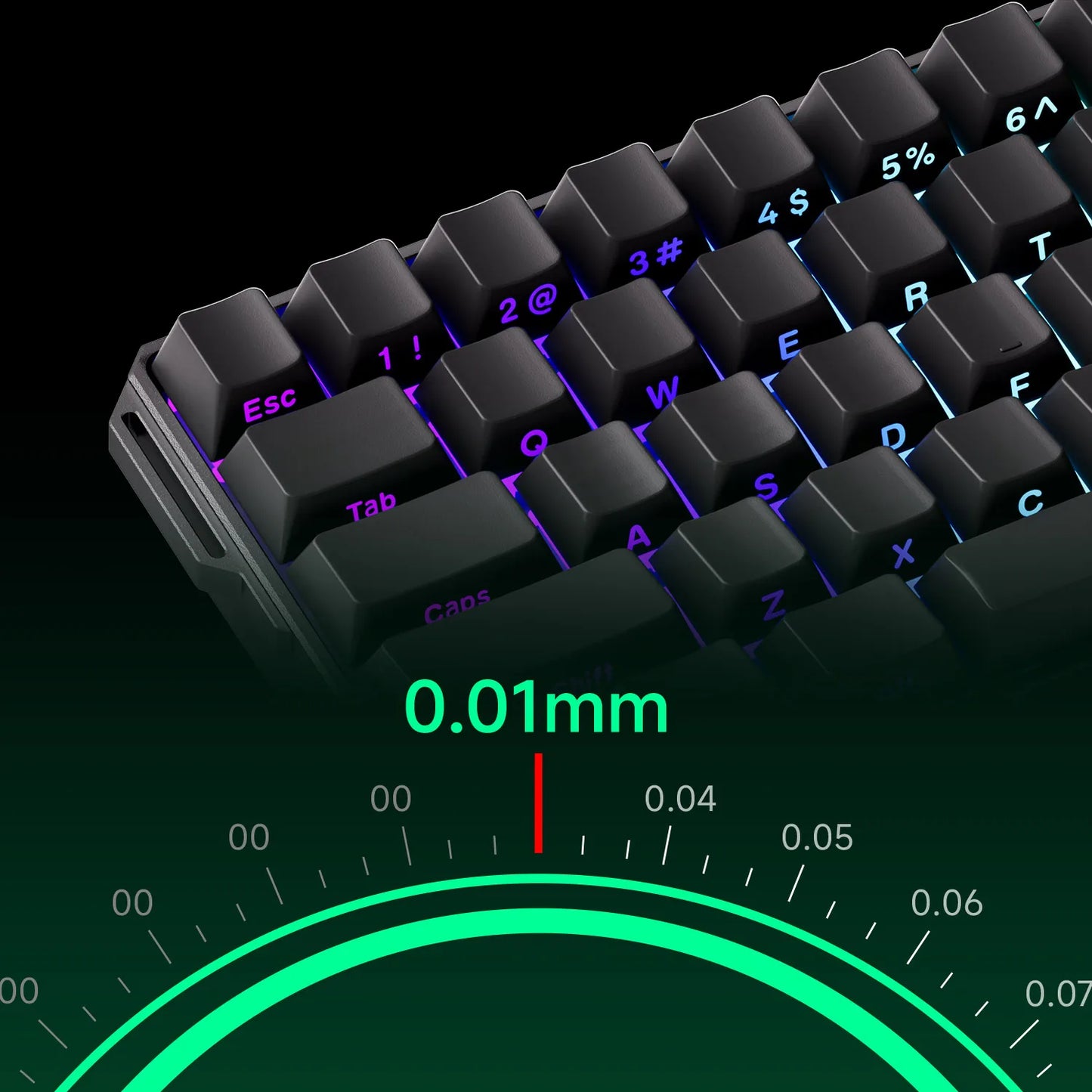 Akko MonsGeek FUN60 Ultra Mechanical Gaming Keyboard Magnetic Switch 60% Rapid Trigger 8K HE/TMR Custom Aluminum Keyboard Gamer