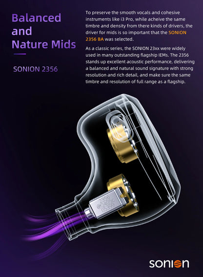 TRI I3 MK3 3rd-Gen Planar+BA+DD Hybrid Flagship HIFI In-EarEarphones Headphones High Resolution Wired Earbuds