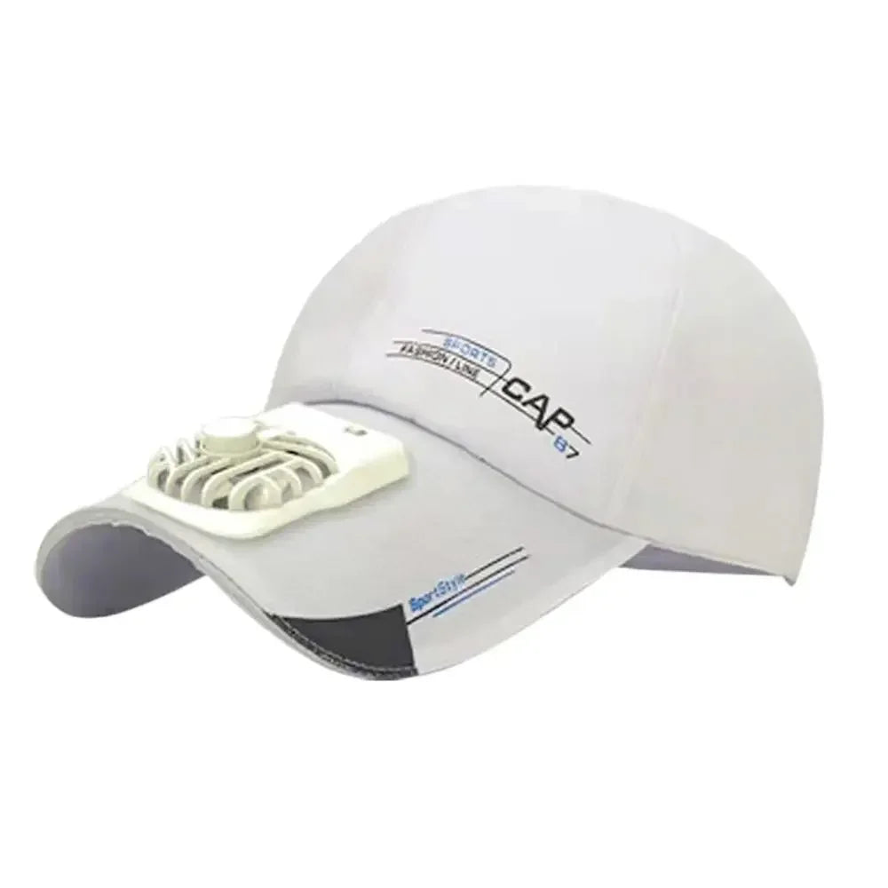 Kappe mit Ventilator – Sommer-USB-Lade-Kühlventilator – Baseballkappe – Outdoor – Golf – Sonnenschutz – 2 Geschwindigkeitsstufen – verstellbare Schirmkappe – Wanderkappe mit Ventilator