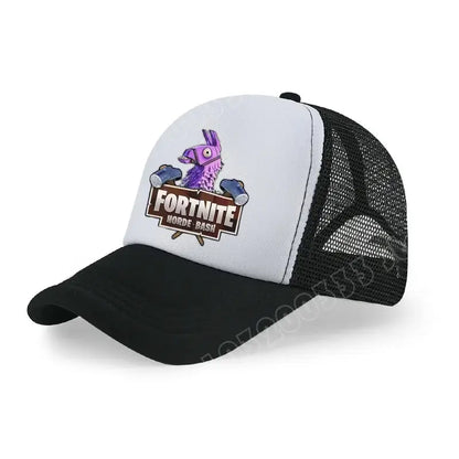 Fortnite Baseball Cap Cartoon Game Printed Hat Kids Summer Breathable Mesh Hat Adjustable Peaked Cap Children’s Birthday Gift