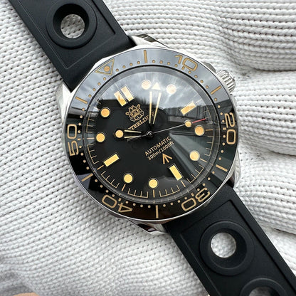 STEELDIVE SD1957 New Arrival 42MM Vintage Bezel 300M Waterproof NH35 Green Luminou Sapphire Glass Automatic  Dive Watch Montre