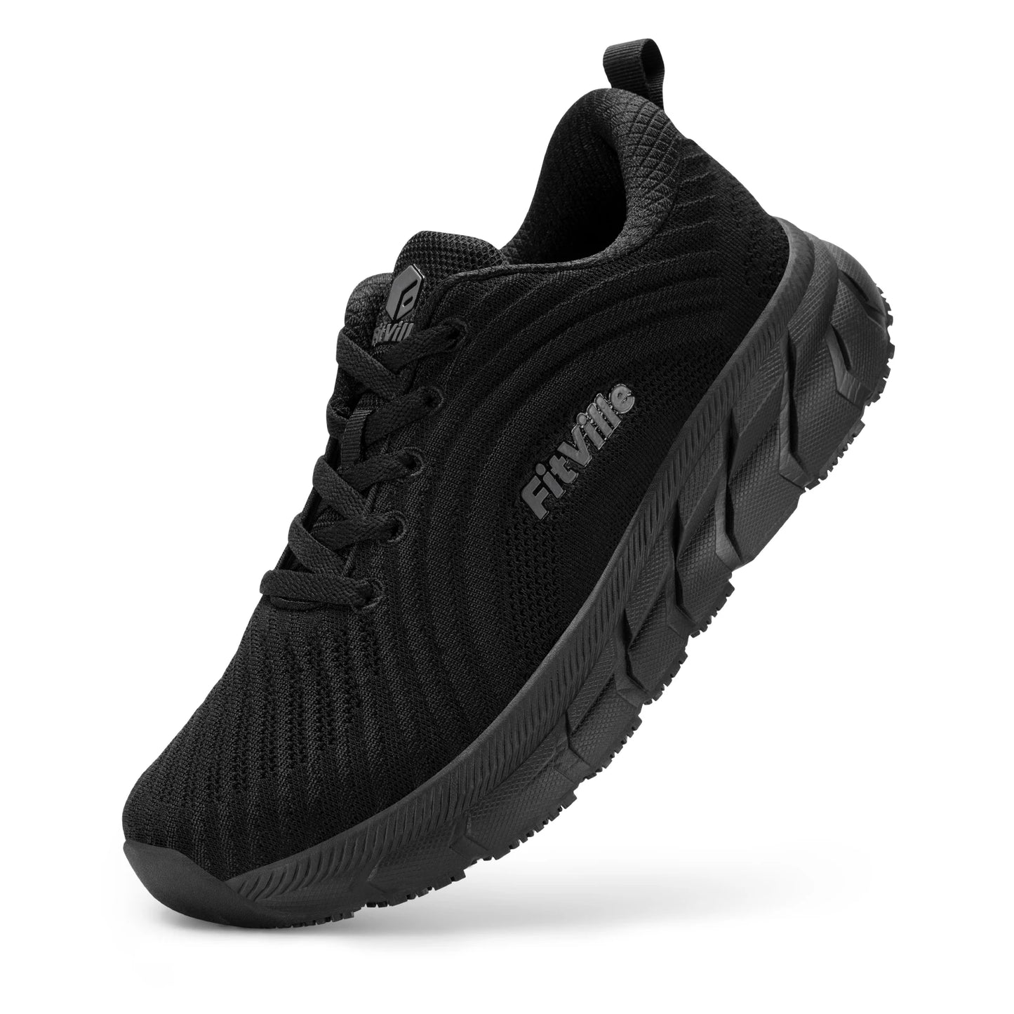 FitVille wide toe box shoes for men, cushioned, extra wide width, non-slip, wide lightweight breathable running shoes