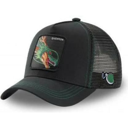 Dragon Ball Z-stilarter Anime Son Goku Bomuld Ny baseballkasket til mænd og kvinder Hip Hop Far Justerbar mesh-kasket Trucker-kasket