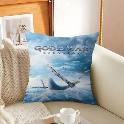 God of War Ragnarok 2022 Cushion Cover Polyester Sofa Cushions Decorative Throw Pillows Home Decoration Pillowcover